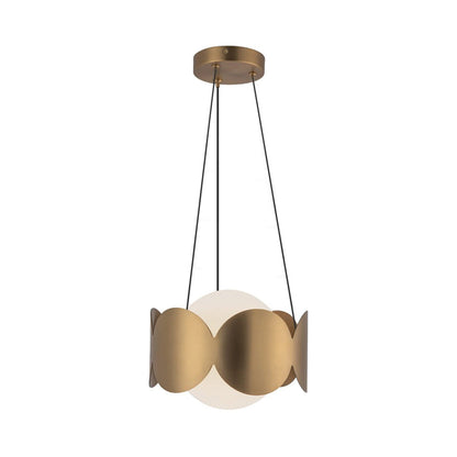 Ciel Chandelier in Brushed Gold.