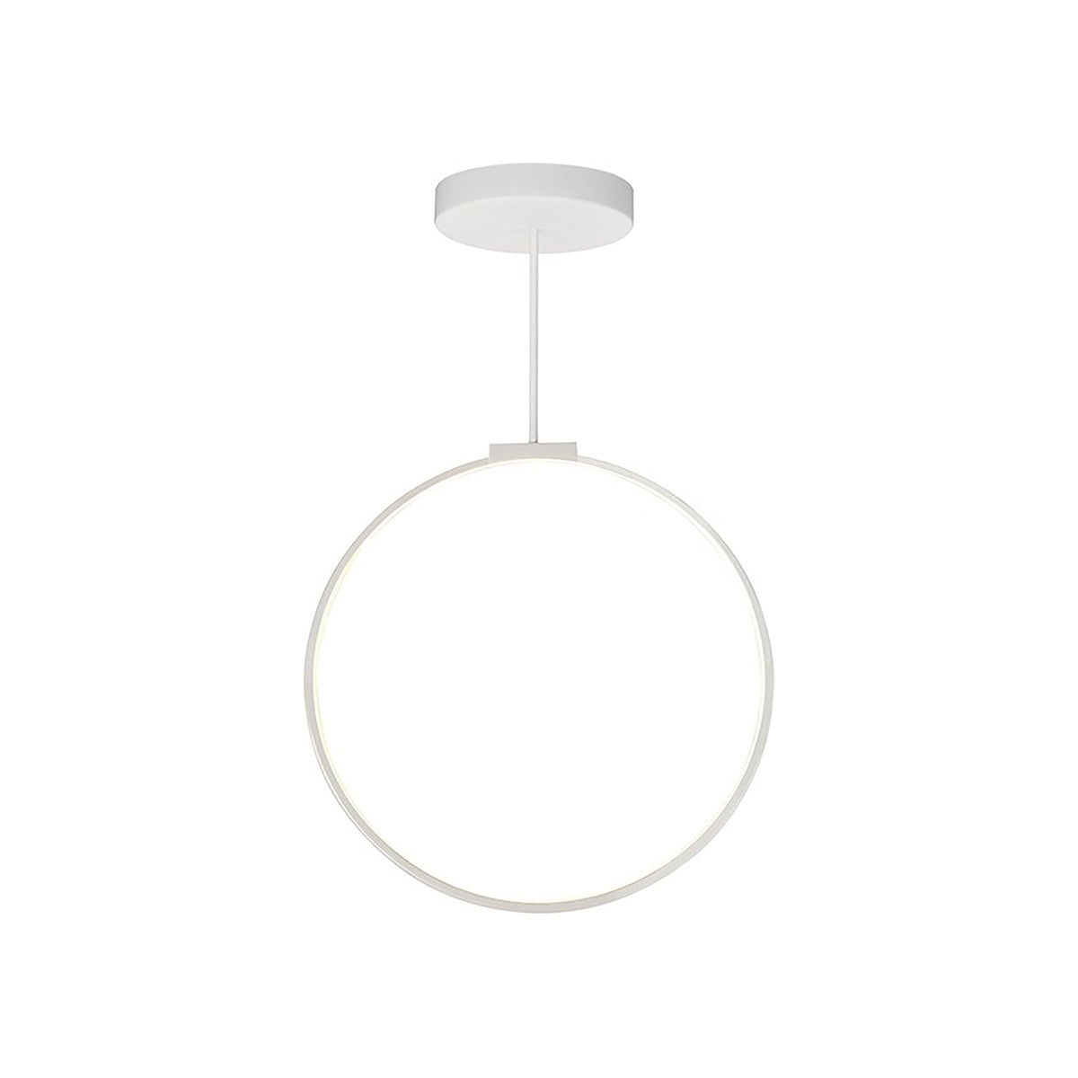 Cirque LED Pendant Light in White (24-Inch).