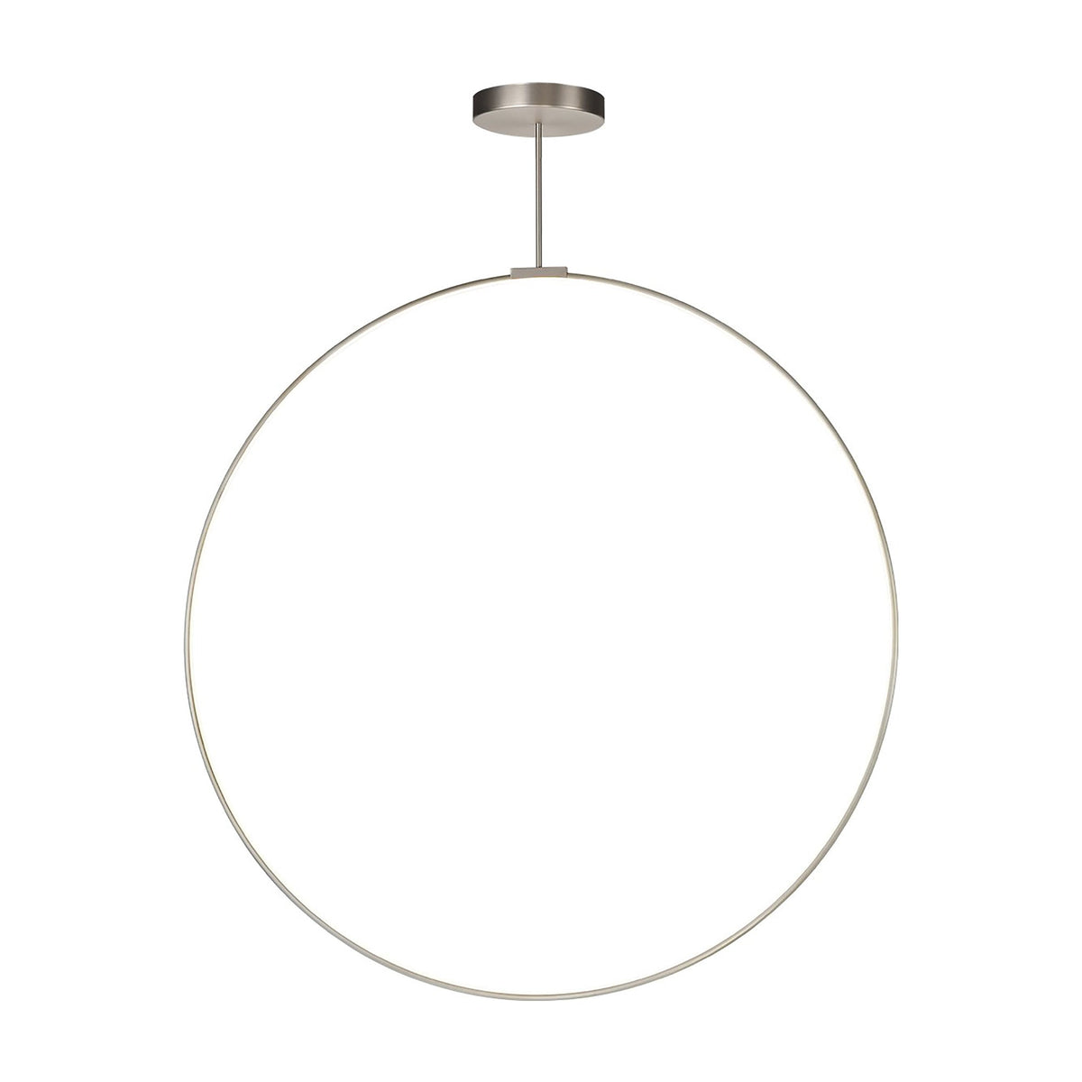 Cirque LED Pendant Light in Brushed Nickel (60-Inch).