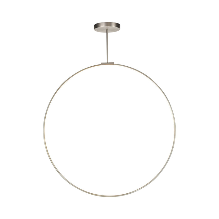 Cirque LED Pendant Light in Brushed Nickel (48-Inch).