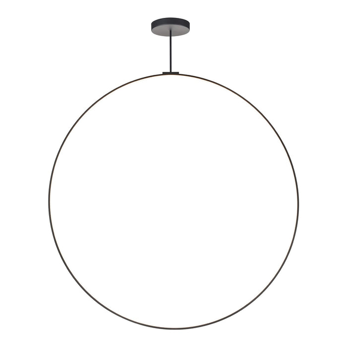 Cirque LED Pendant Light in Black (72-Inch).