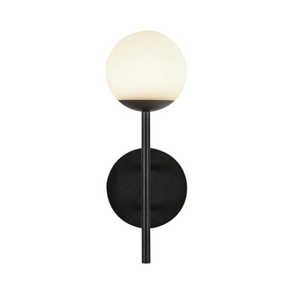 Claremont LED Wall Light in Opal Glass.