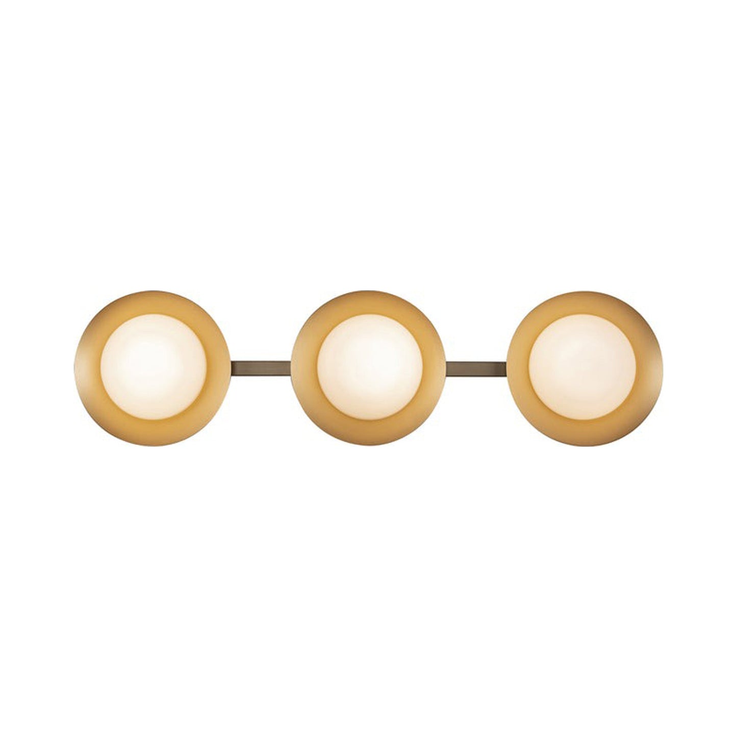 Cleo LED Bath Vanity Light in Brushed Gold (23.63-Inch).