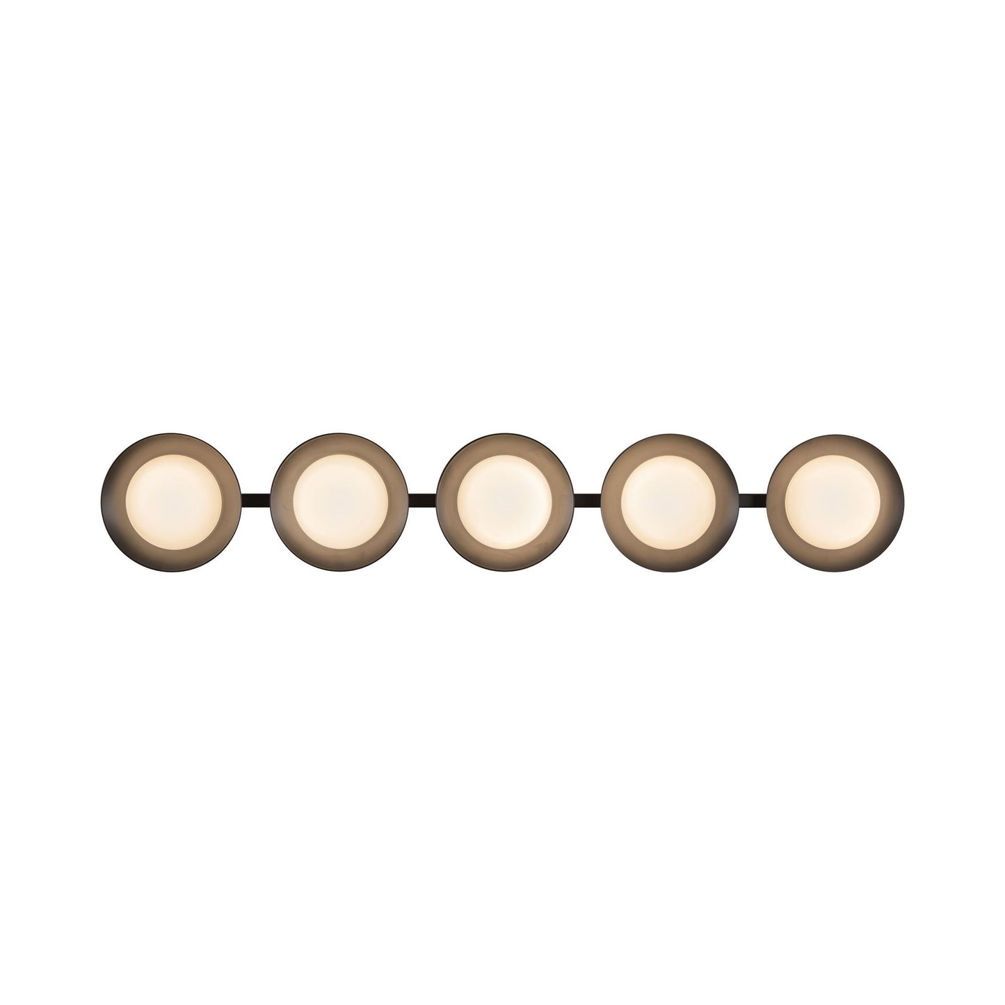 Cleo LED Bath Vanity Light in Black (36.13-Inch).