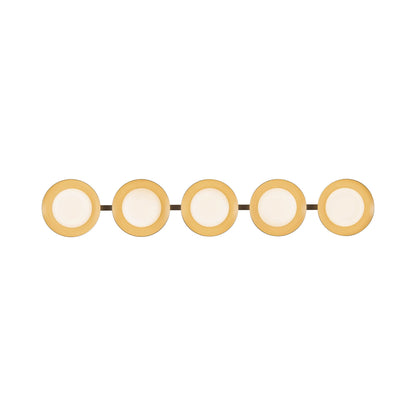 Cleo LED Bath Vanity Light in Brushed Gold (36.13-Inch).