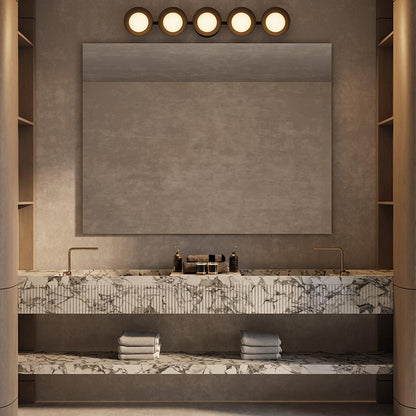 Cleo LED Bath Vanity Light in bathroom.