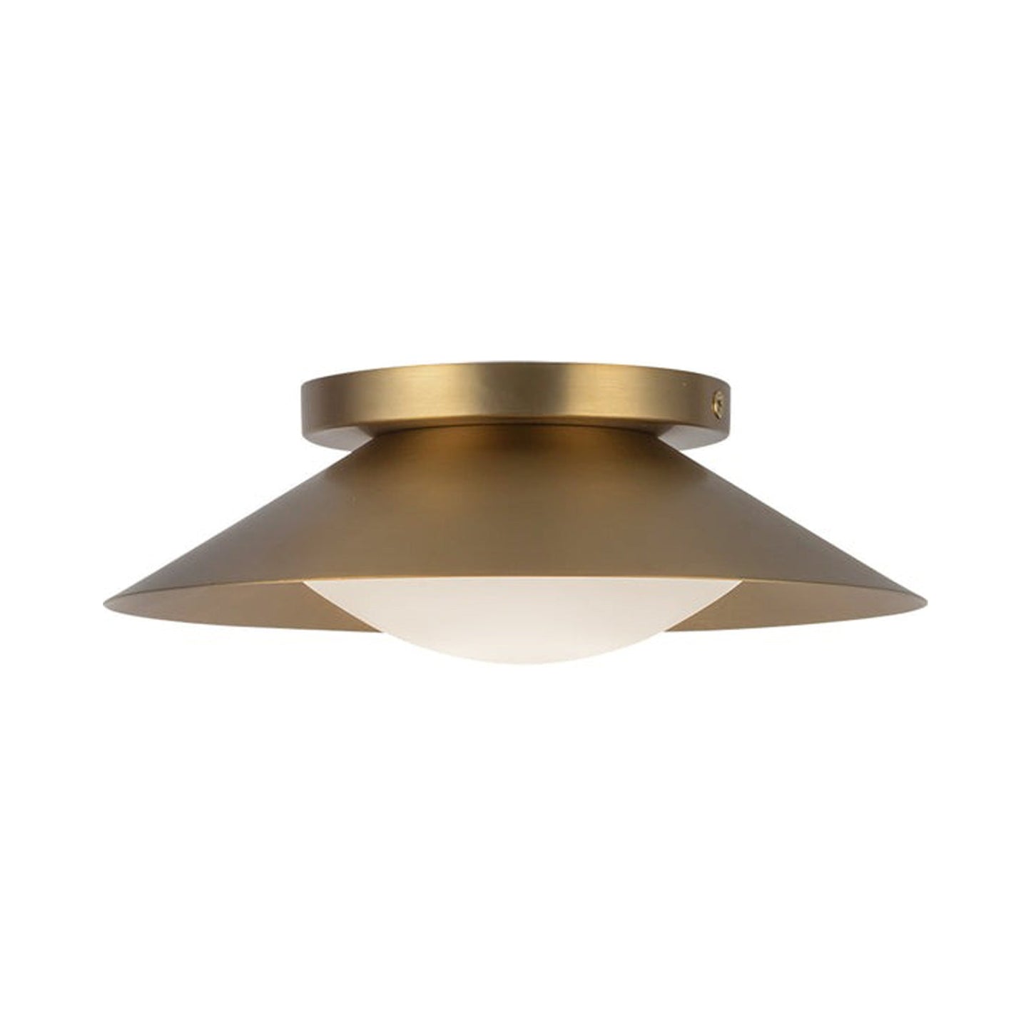 Cleo LED Wall Light in Brushed Gold.