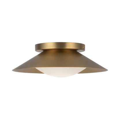 Cleo LED Wall Light in Brushed Gold.