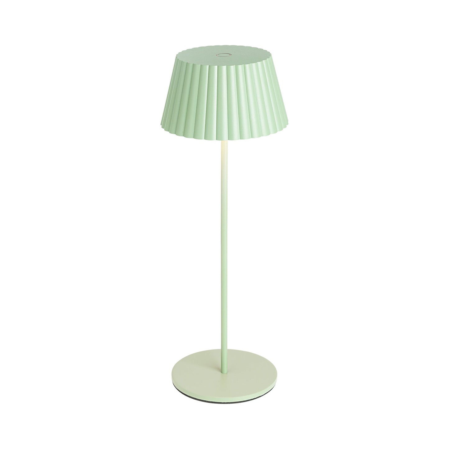 Dario LED Table Lamp in Sage Green.