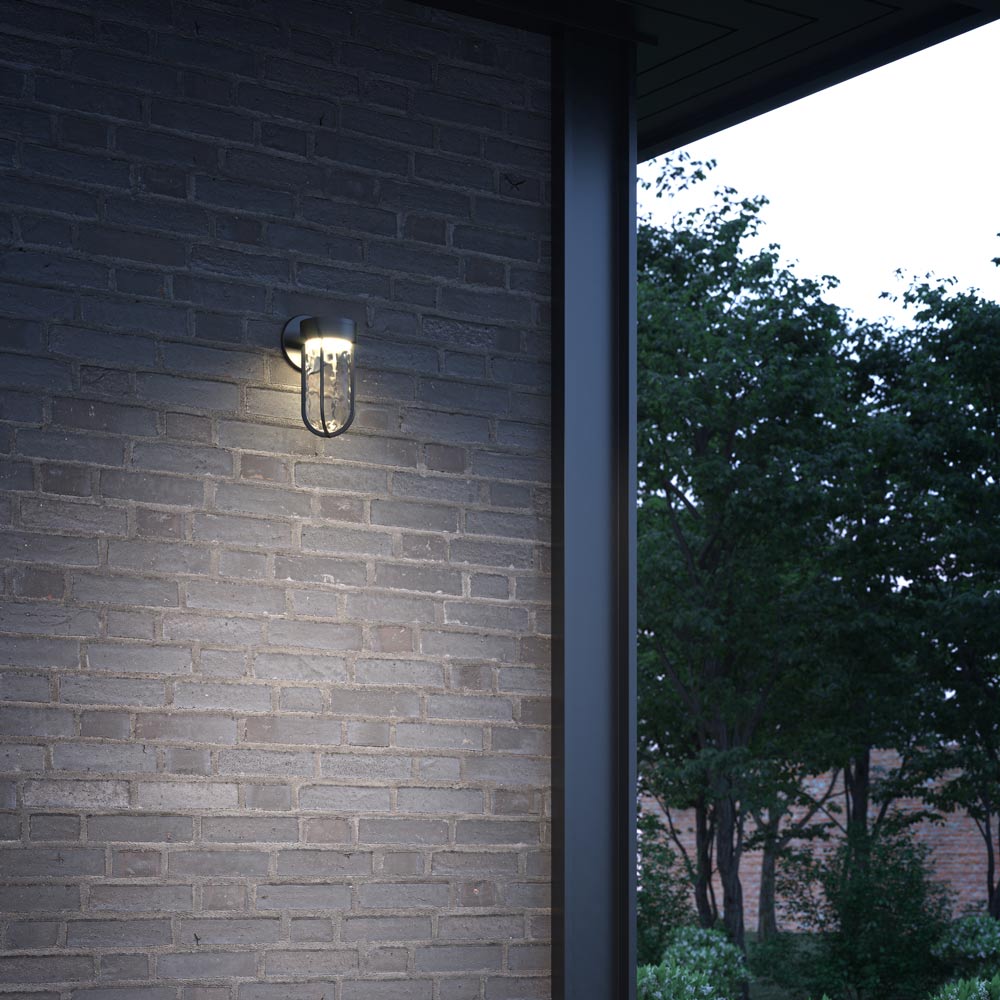 Davy Outdoor LED Wall Light in Outsite Area.
