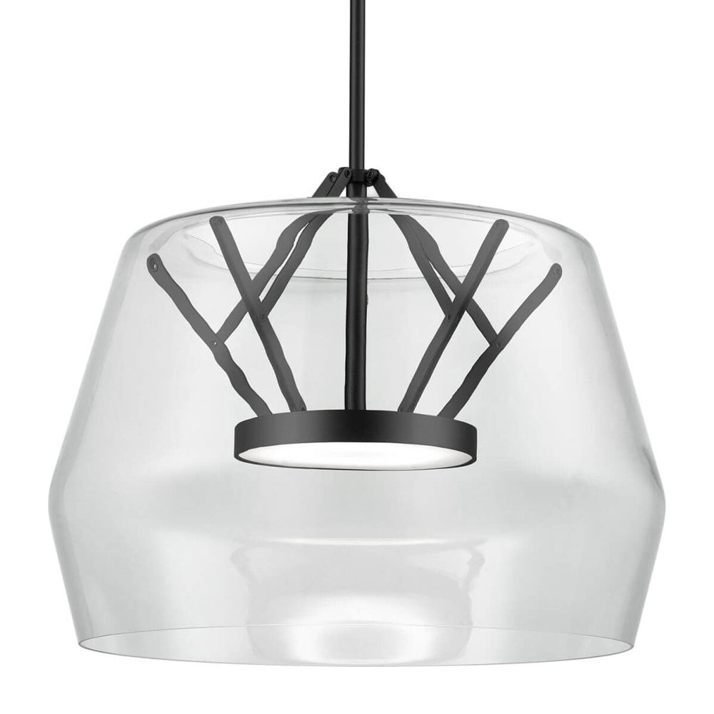 Deco LED Pendant Light in Black (Large).