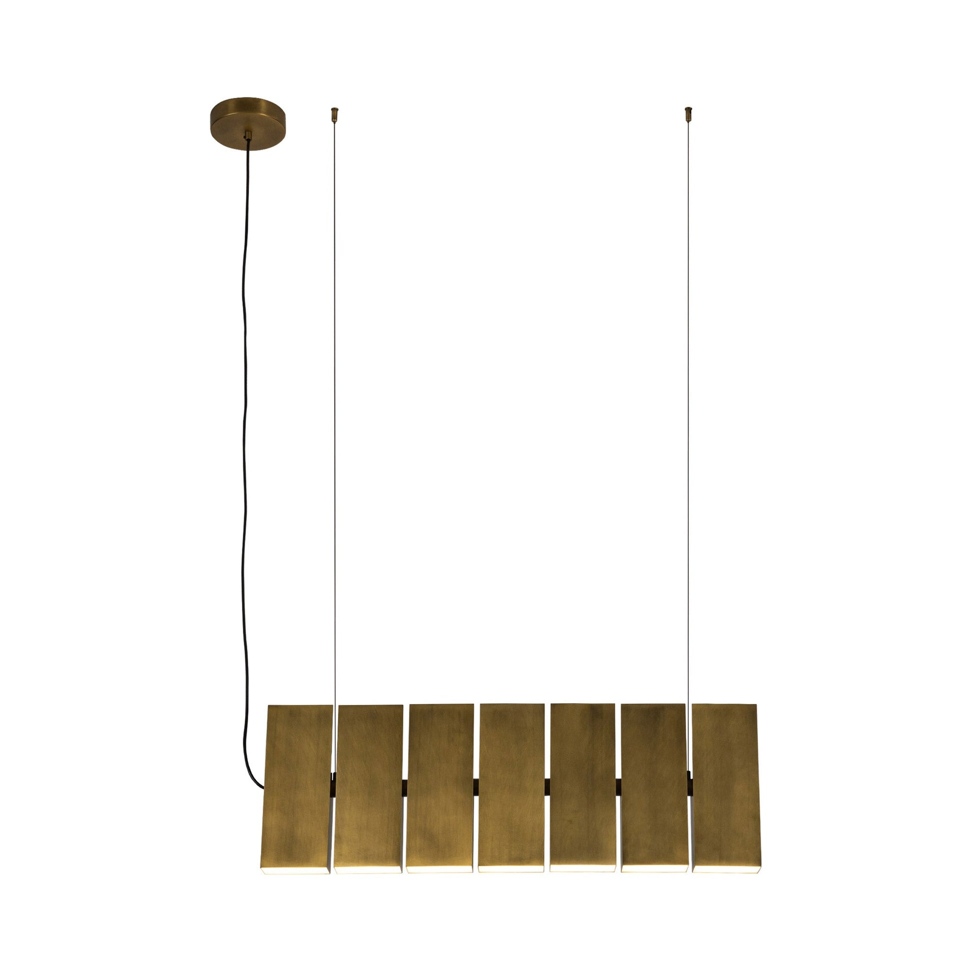 Domino Linear LED Pendant Light in Detail.