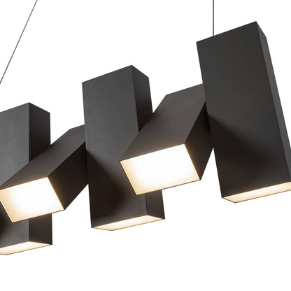 Domino Linear LED Pendant Light in Detail.
