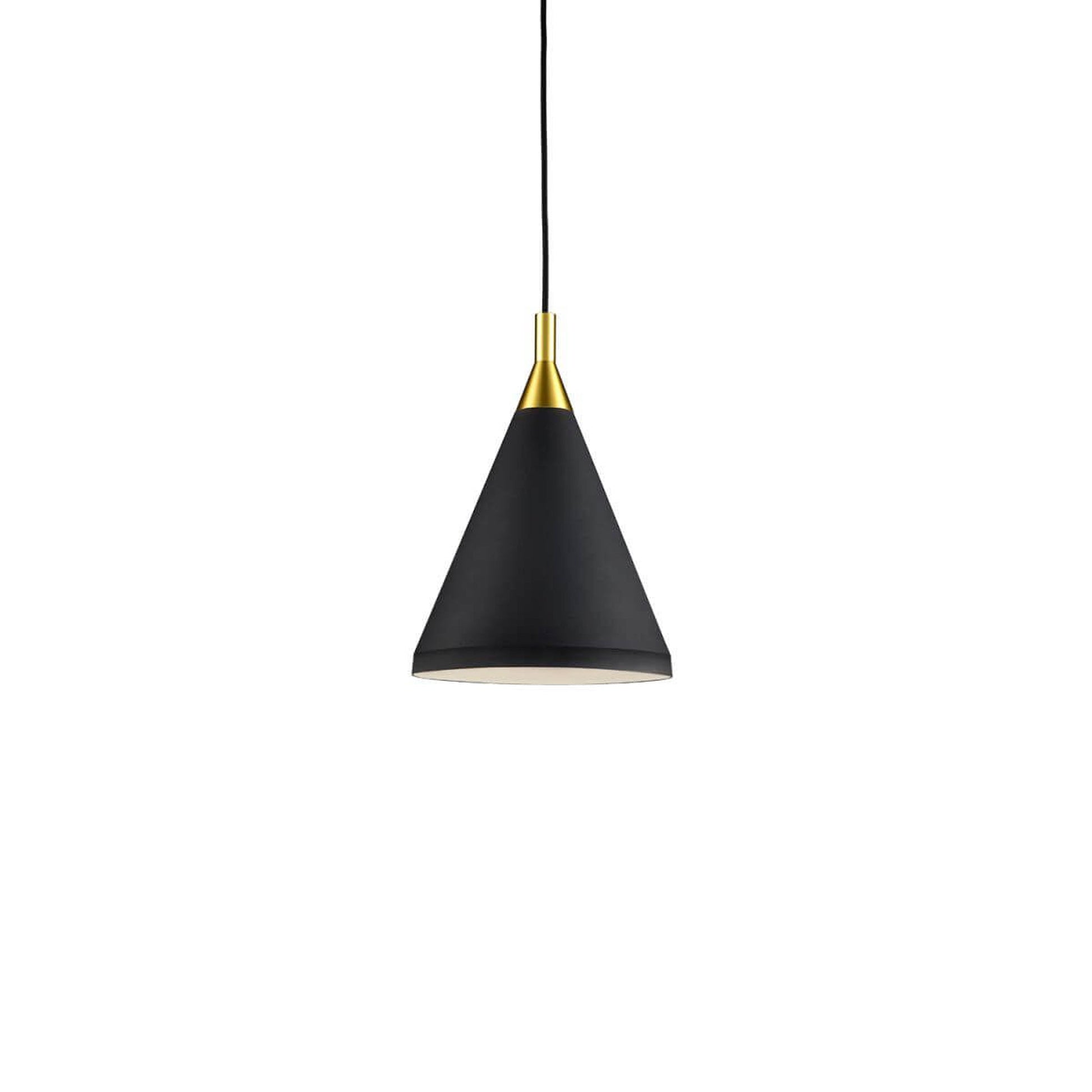 Dorothy Pendant Light in Black/Gold (10-Inch).