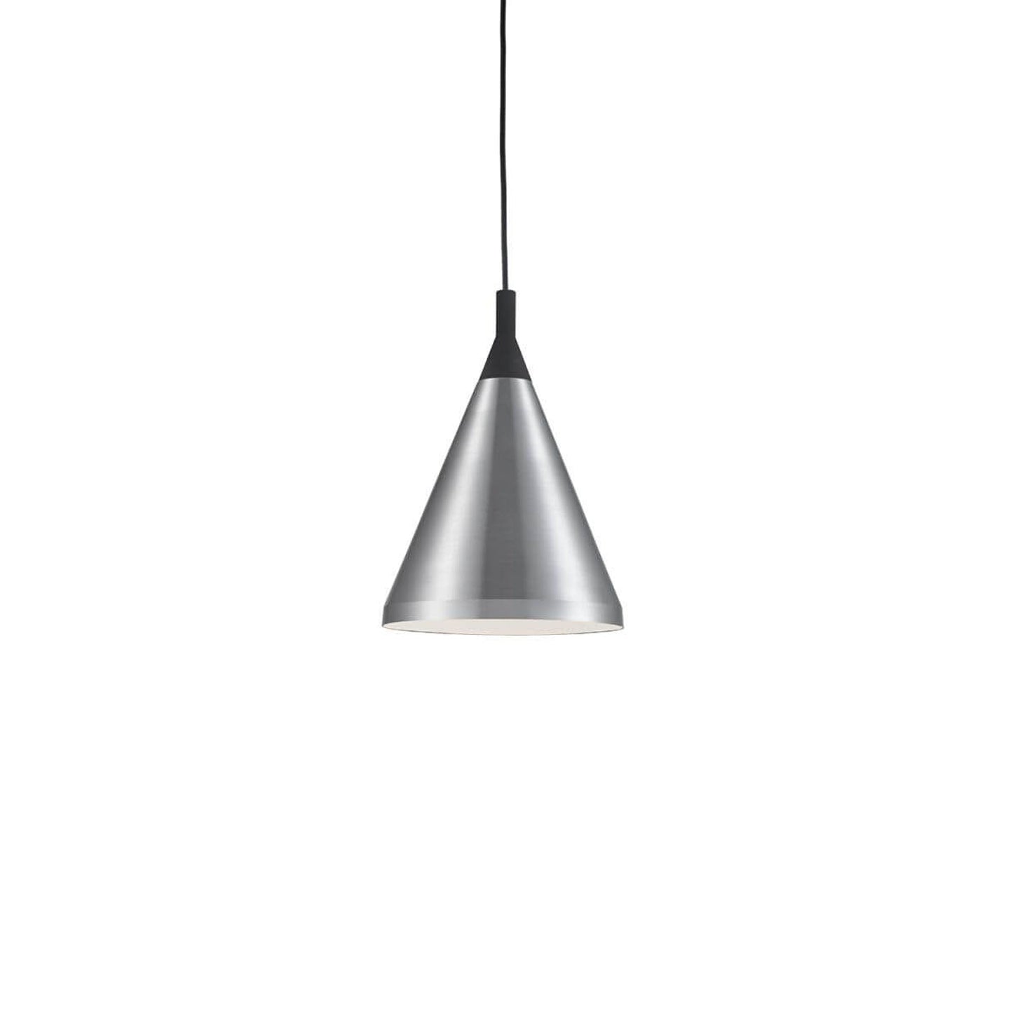 Dorothy Pendant Light in Brushed Nickel/Black (10-Inch).