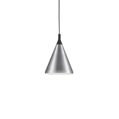 Dorothy Pendant Light in Brushed Nickel/Black (10-Inch).
