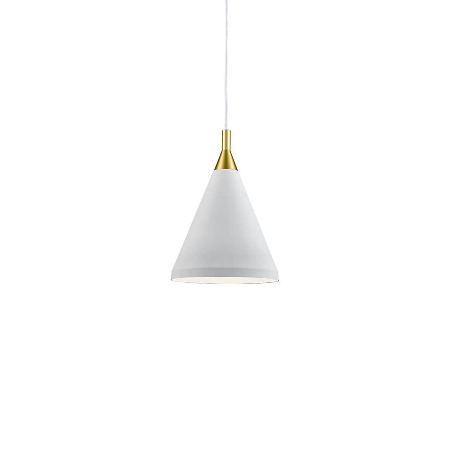 Dorothy Pendant Light in White/Gold (10-Inch).