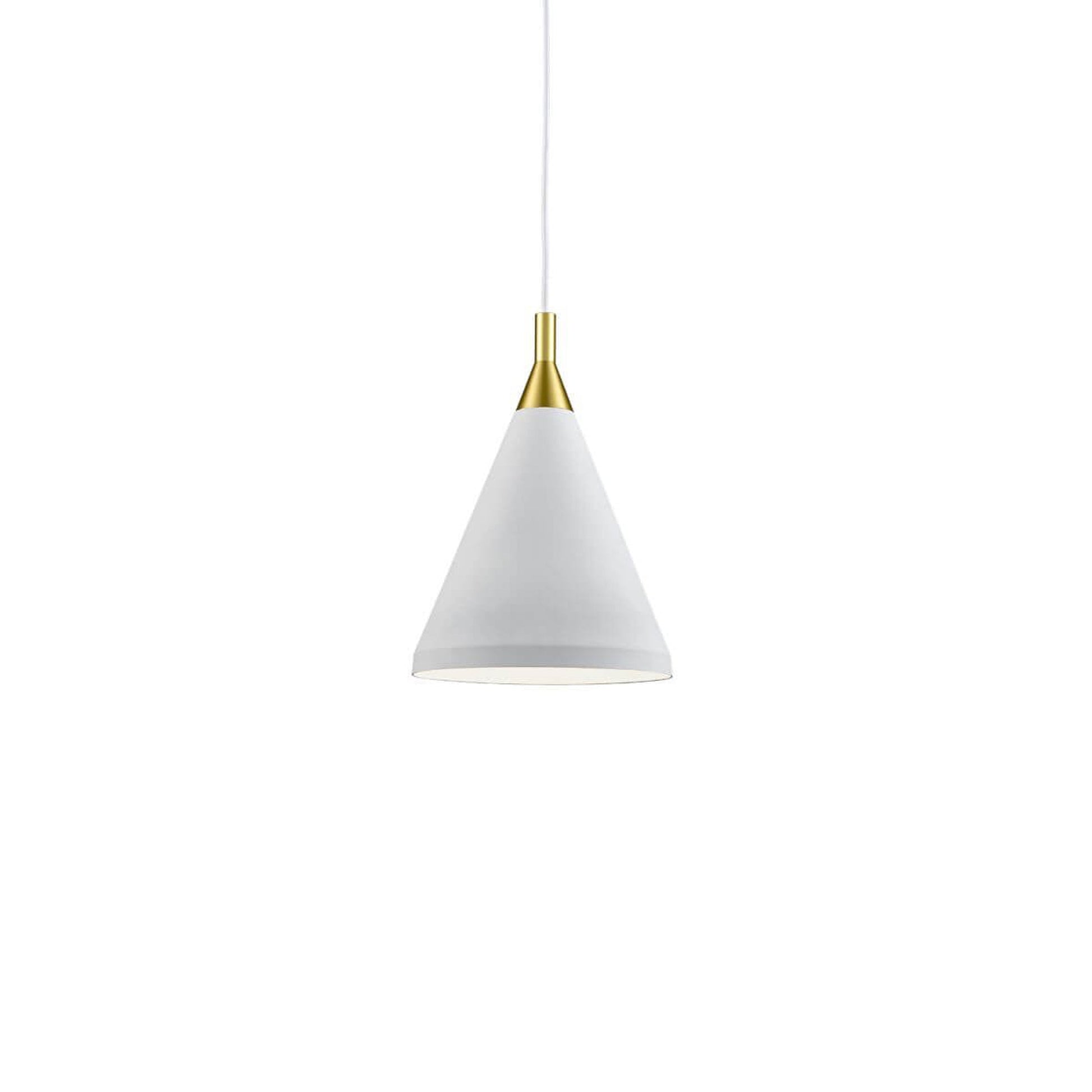 Dorothy Pendant Light in White/Gold (10-Inch).