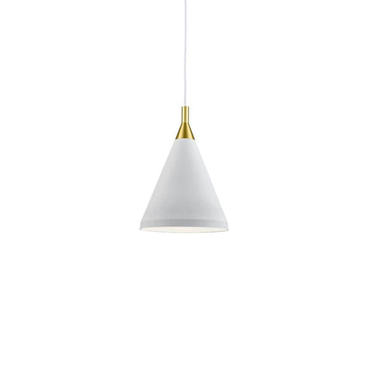 Dorothy Pendant Light in White/Gold (10-Inch).