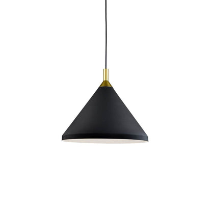 Dorothy Pendant Light in Black/Gold (14-Inch).