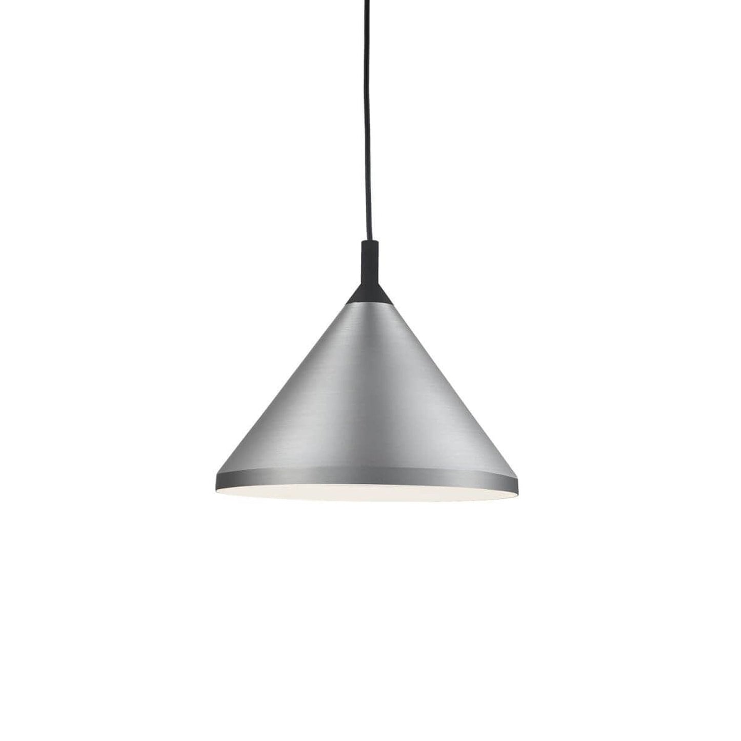 Dorothy Pendant Light in Brushed Nickel/Black (14-Inch).