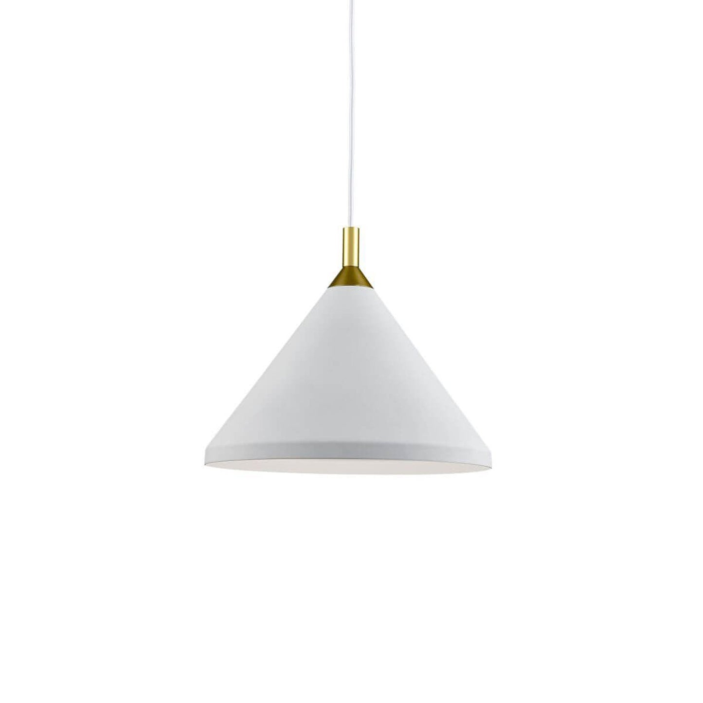 Dorothy Pendant Light in White/Gold (14-Inch).