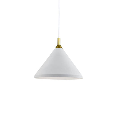 Dorothy Pendant Light in White/Gold (14-Inch).