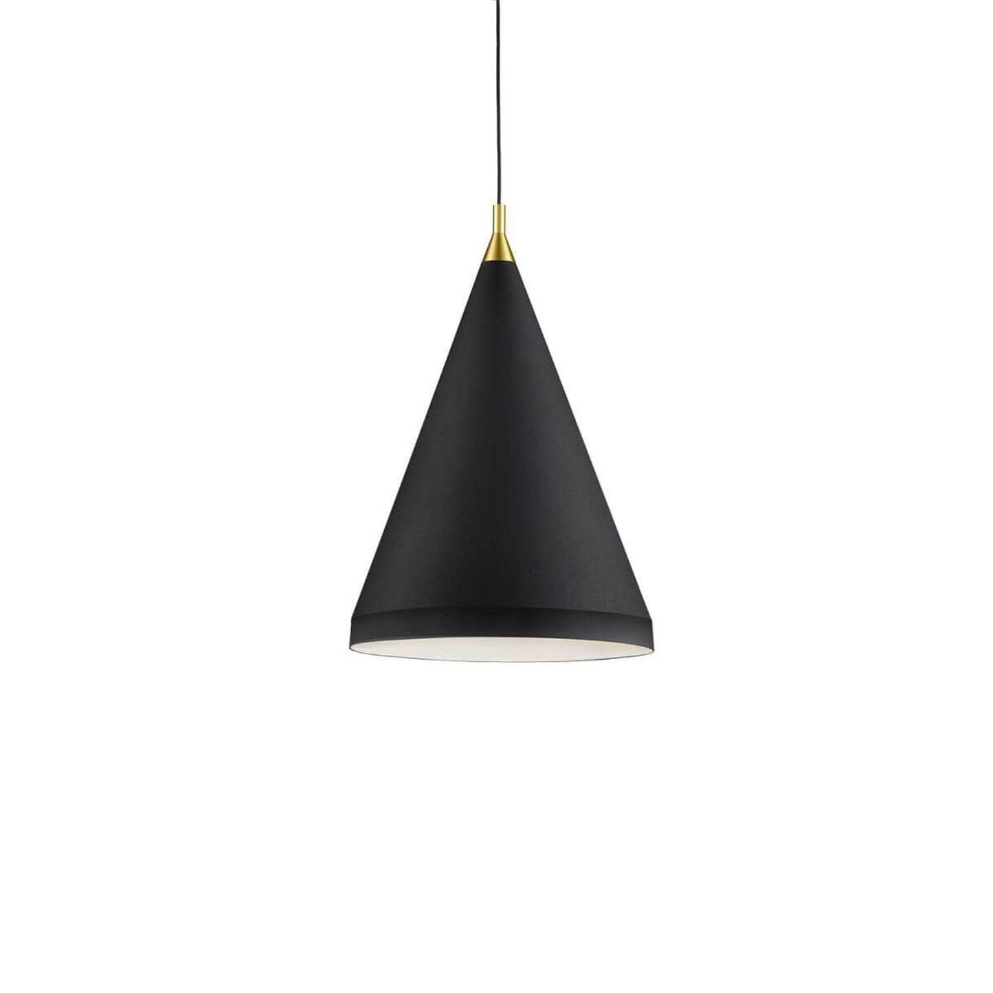 Dorothy Pendant Light in Black/Gold (16-Inch).