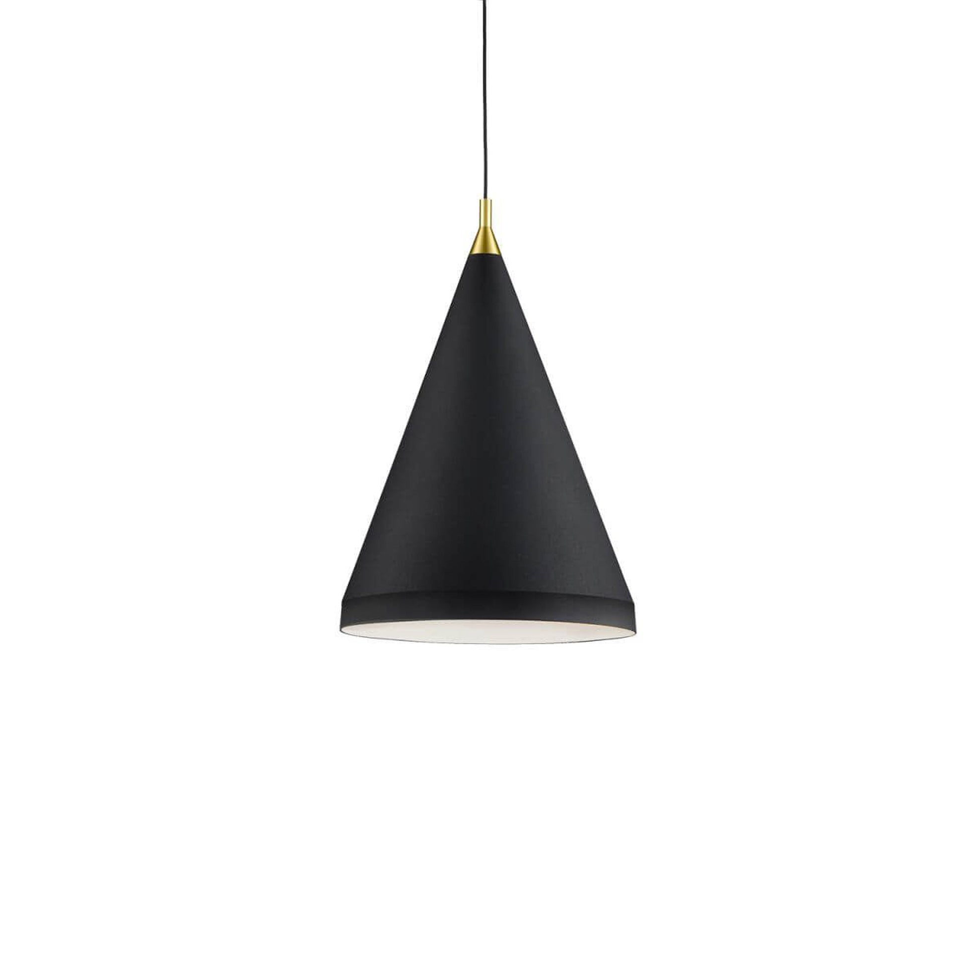 Dorothy Pendant Light in Black/Gold (16-Inch).