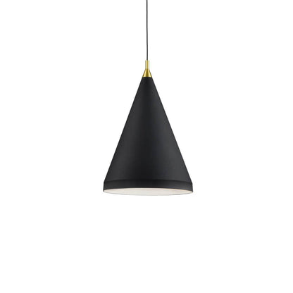 Dorothy Pendant Light in Black/Gold (16-Inch).