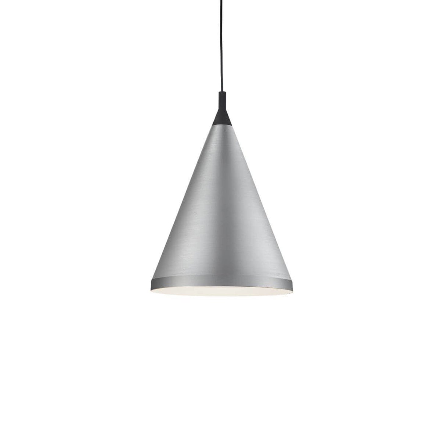 Dorothy Pendant Light in Brushed Nickel/Black (16-Inch).