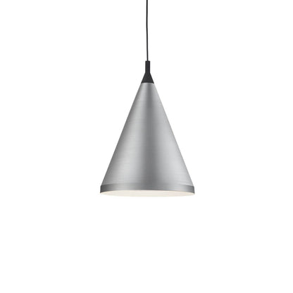 Dorothy Pendant Light in Brushed Nickel/Black (16-Inch).