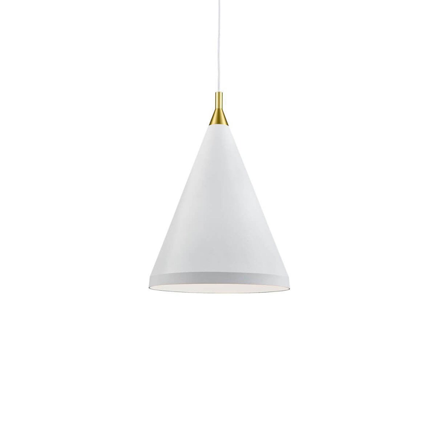 Dorothy Pendant Light in White/Gold (16-Inch).