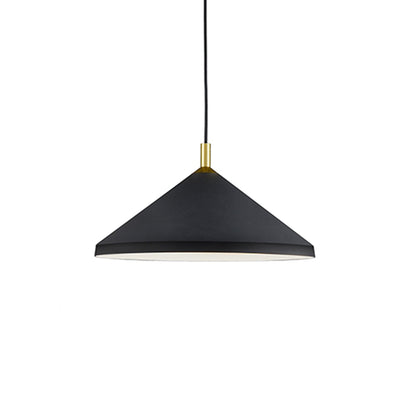 Dorothy Pendant Light in Black/Gold (18-Inch).