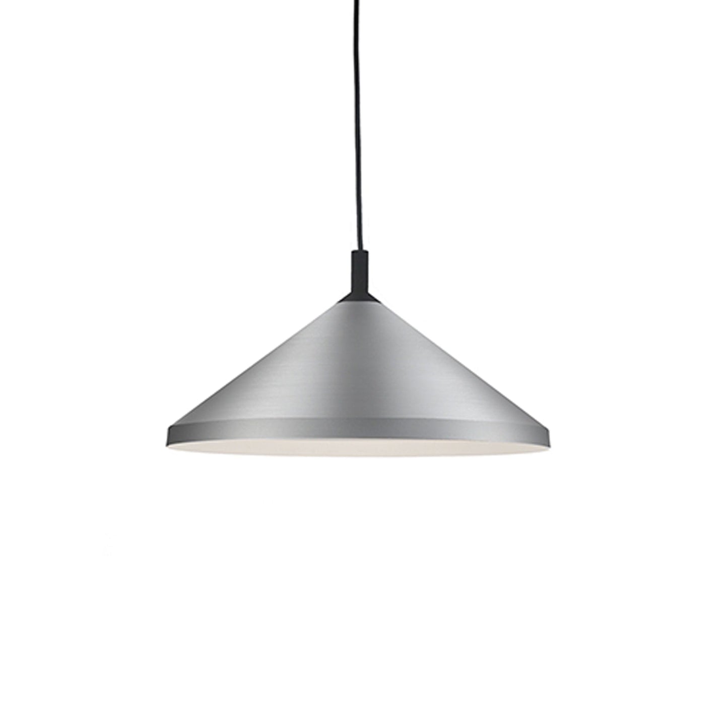 Dorothy Pendant Light in Brushed Nickel/Black (18-Inch).
