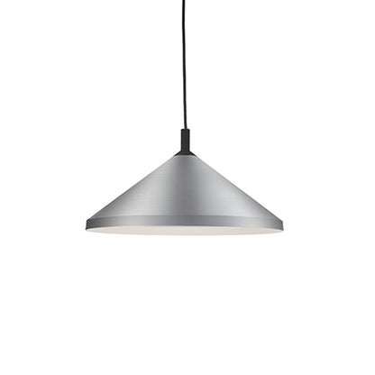 Dorothy Pendant Light in Brushed Nickel/Black (18-Inch).