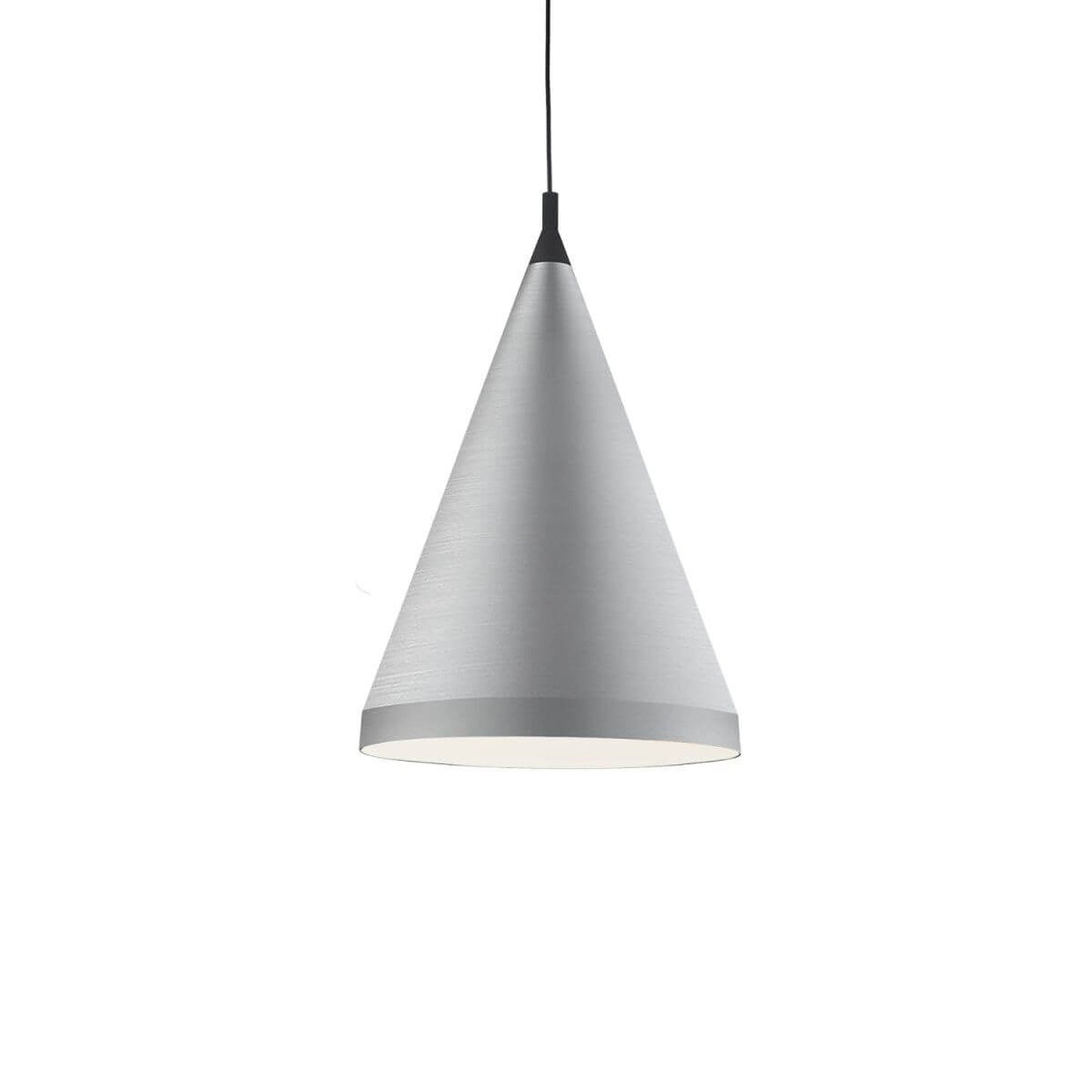 Dorothy Pendant Light in Brushed Nickel/Black (22-Inch).