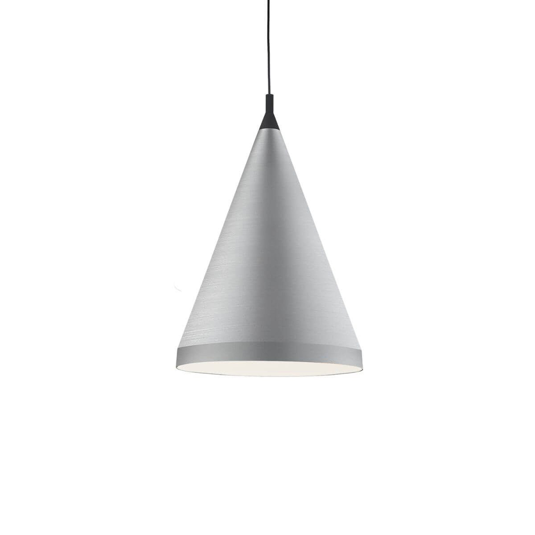 Dorothy Pendant Light in Brushed Nickel/Black (22-Inch).