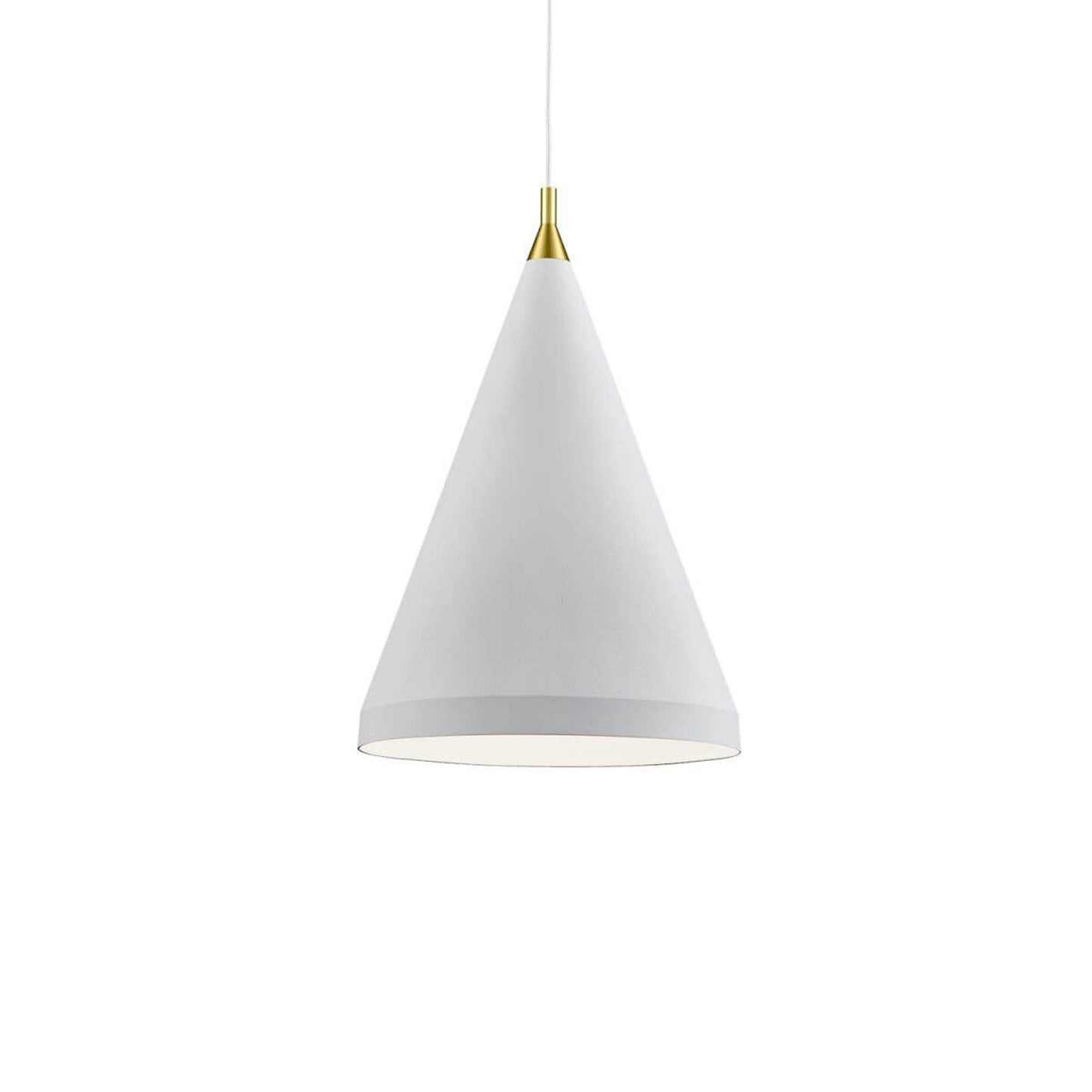 Dorothy Pendant Light in White/Gold (22-Inch).