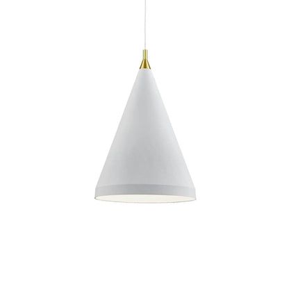 Dorothy Pendant Light in White/Gold (22-Inch).