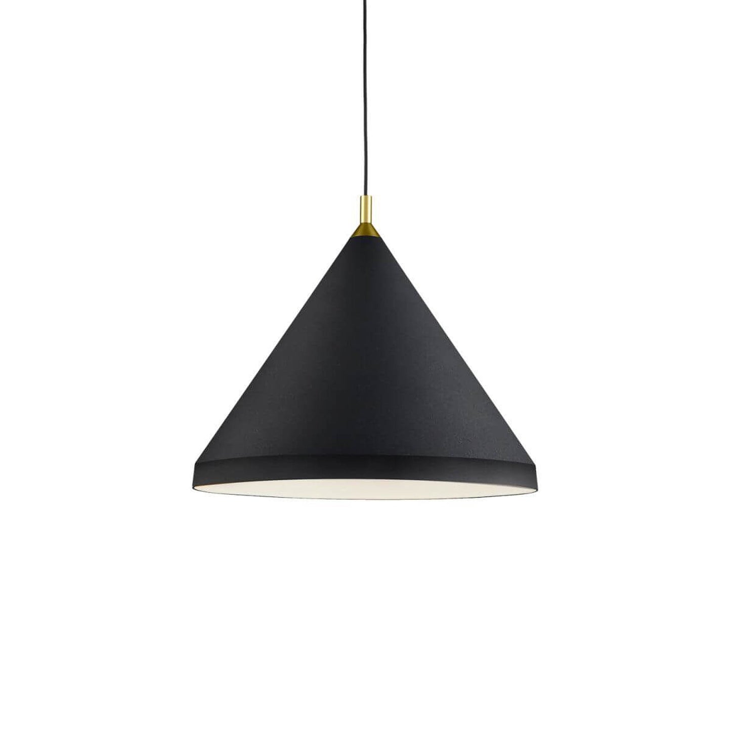 Dorothy Pendant Light in Black/Gold (24-Inch).