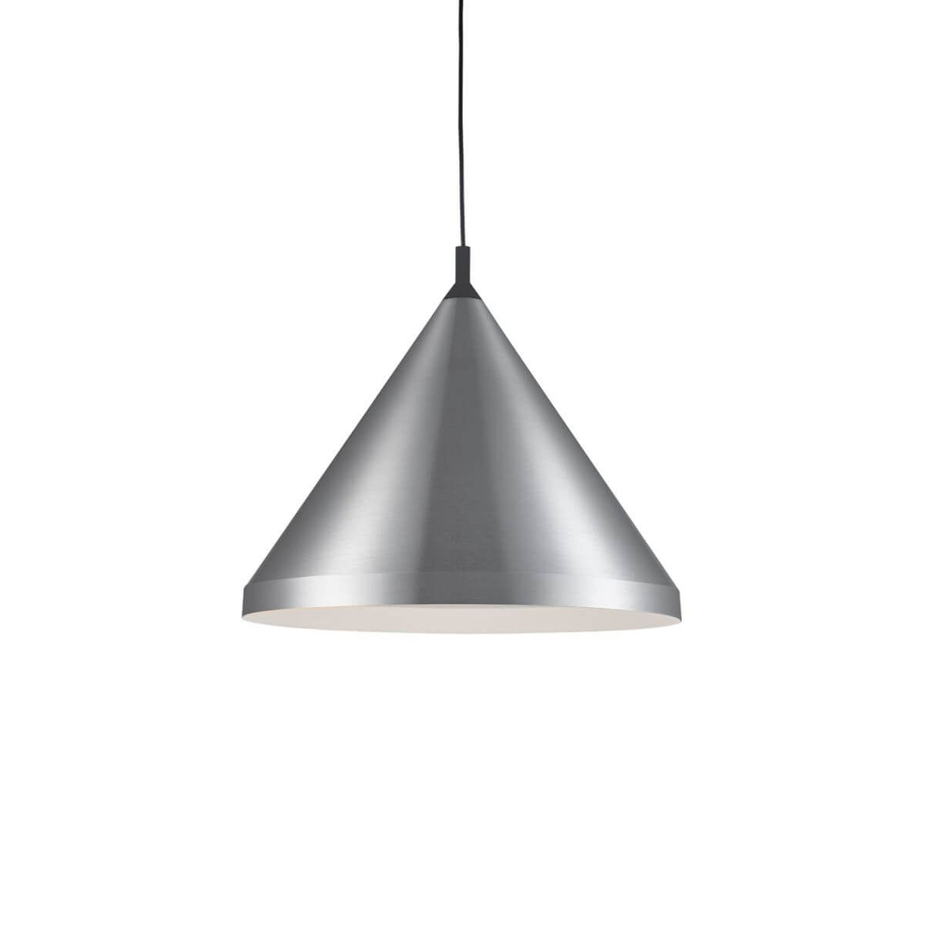 Dorothy Pendant Light in Brushed Nickel/Black (24-Inch).