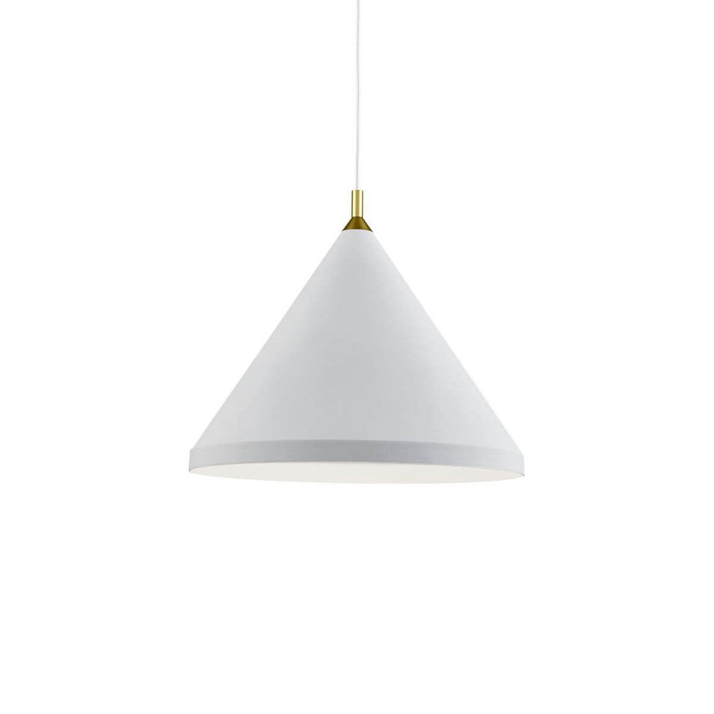 Dorothy Pendant Light in White/Gold (24-Inch).