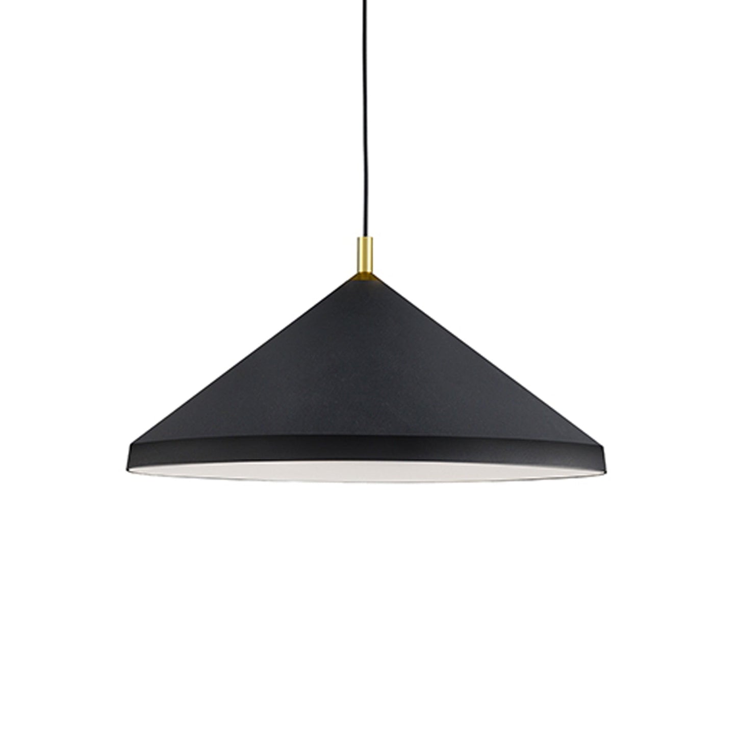Dorothy Pendant Light in Black/Gold (26-Inch).