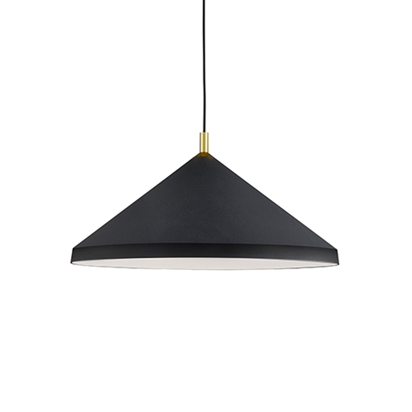 Dorothy Pendant Light in Black/Gold (26-Inch).