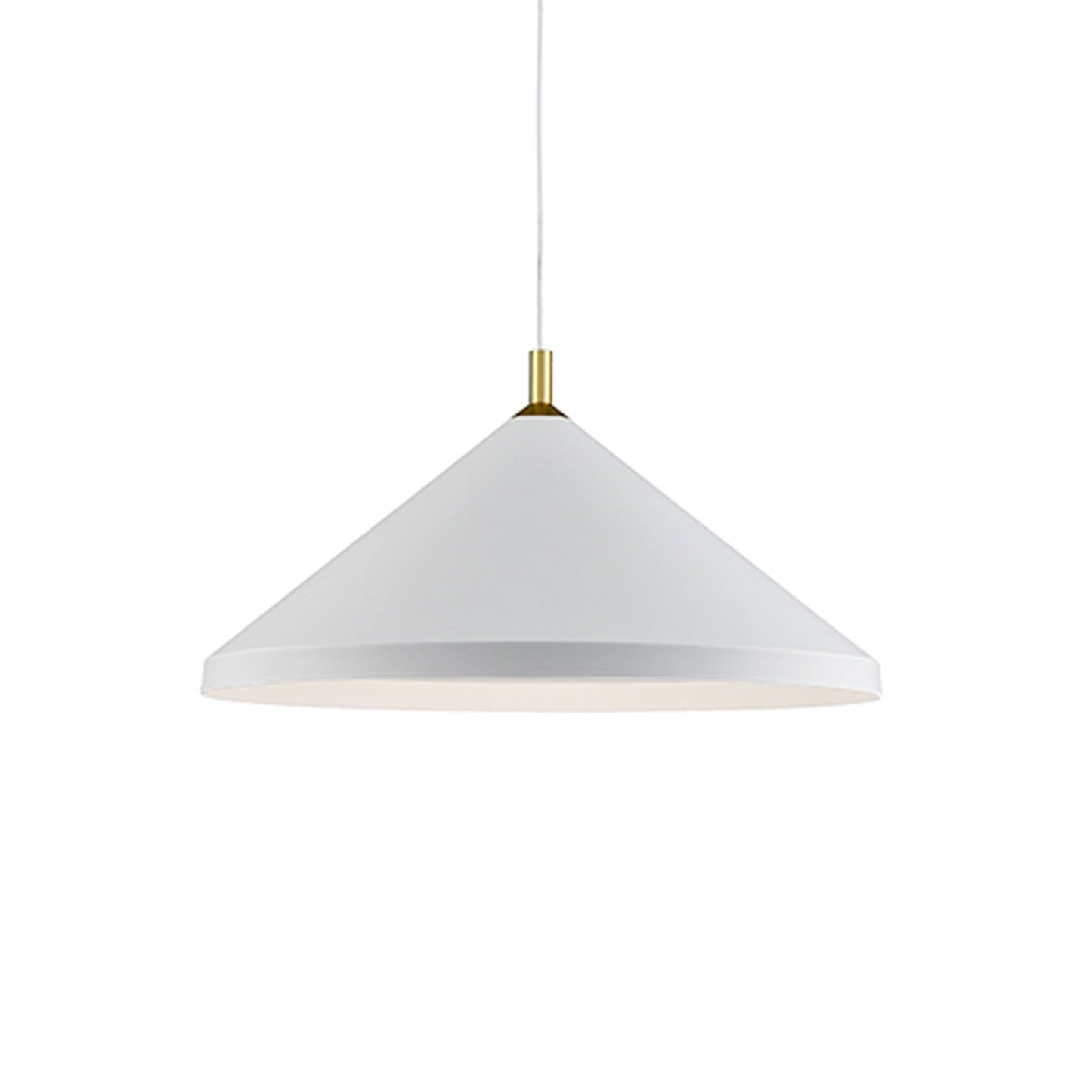 Dorothy Pendant Light in White/Gold (26-Inch).