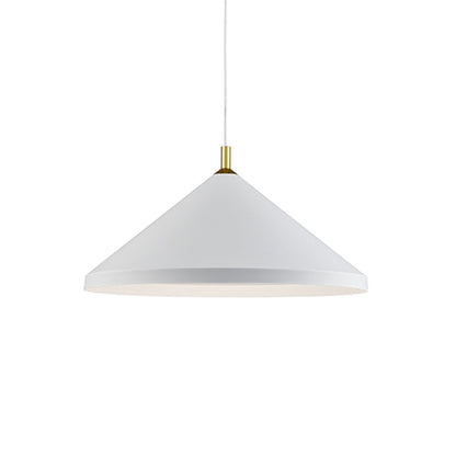 Dorothy Pendant Light in White/Gold (26-Inch).