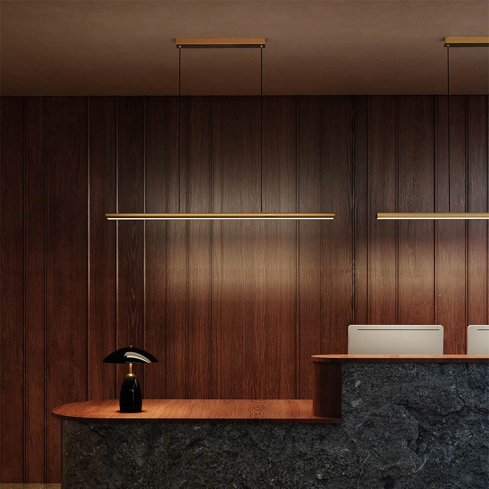 Drift Linear LED Pendant Light in Detail.