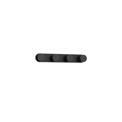 Edna LED Vanity Wall Light in Black (4-Light).