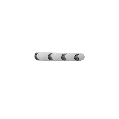 Edna LED Vanity Wall Light in Chrome (4-Light).